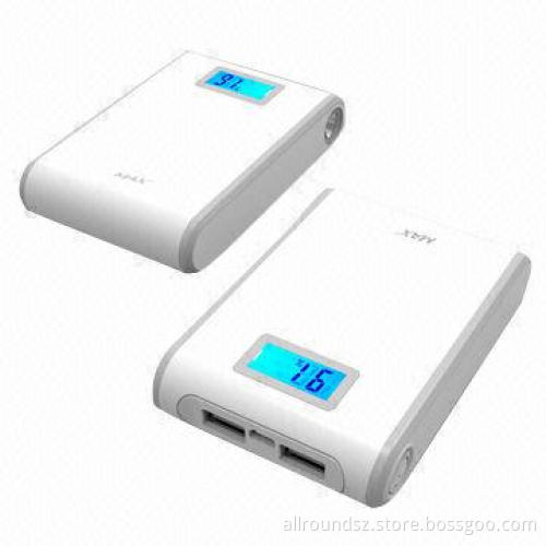 Power bank with liquid crystal display